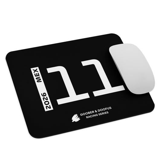 Sergio Perez #11 F1 Driver Mouse Pad in Black - With Mouse