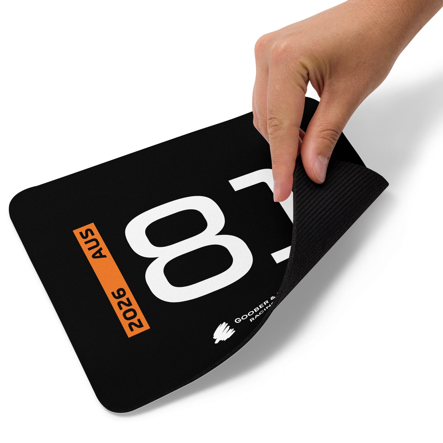 Oscar Piastri #81 F1 Driver Mouse Pad in Black - Underneath