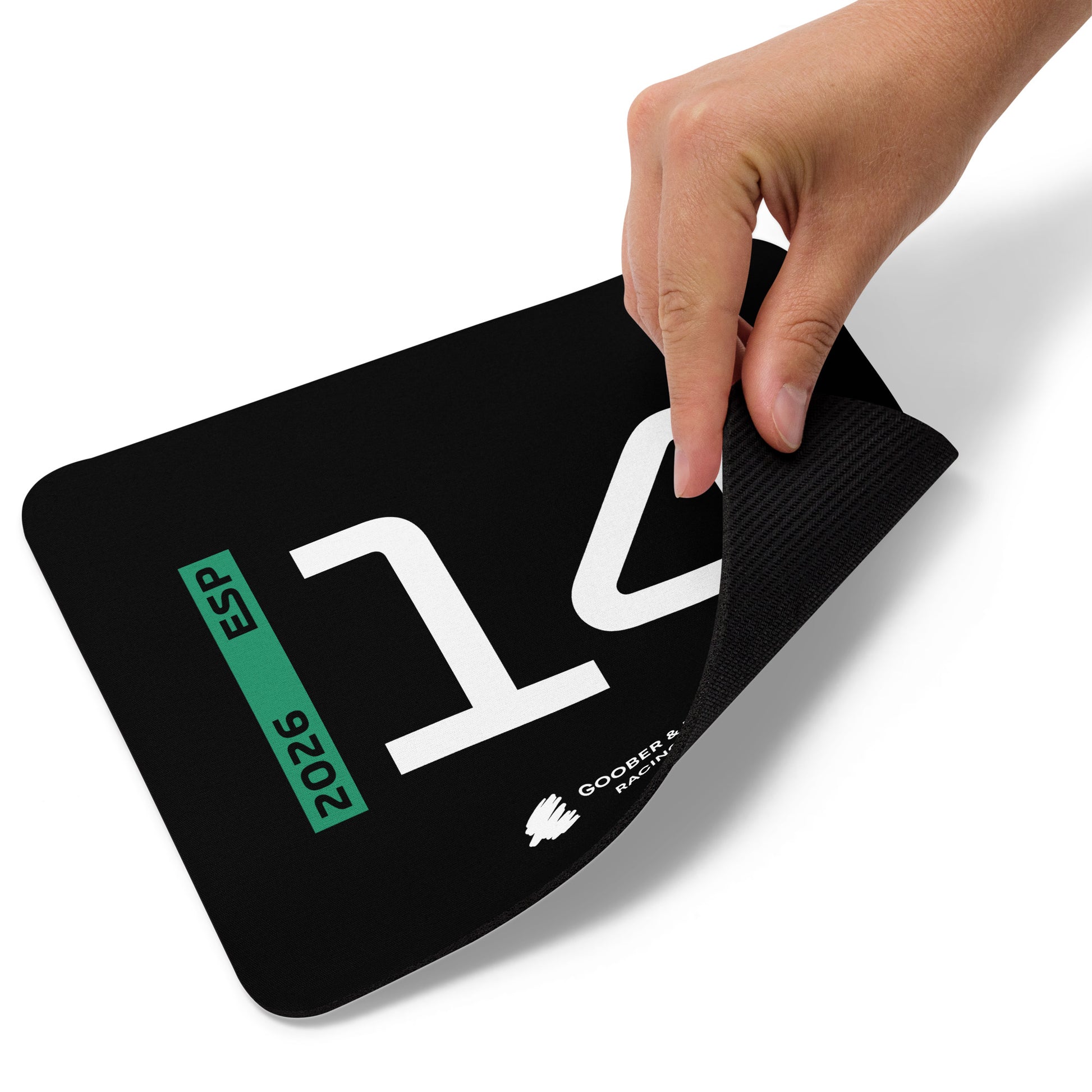 Fernando Alonso #14 F1 Driver Mouse Pad in Black - Underneath
