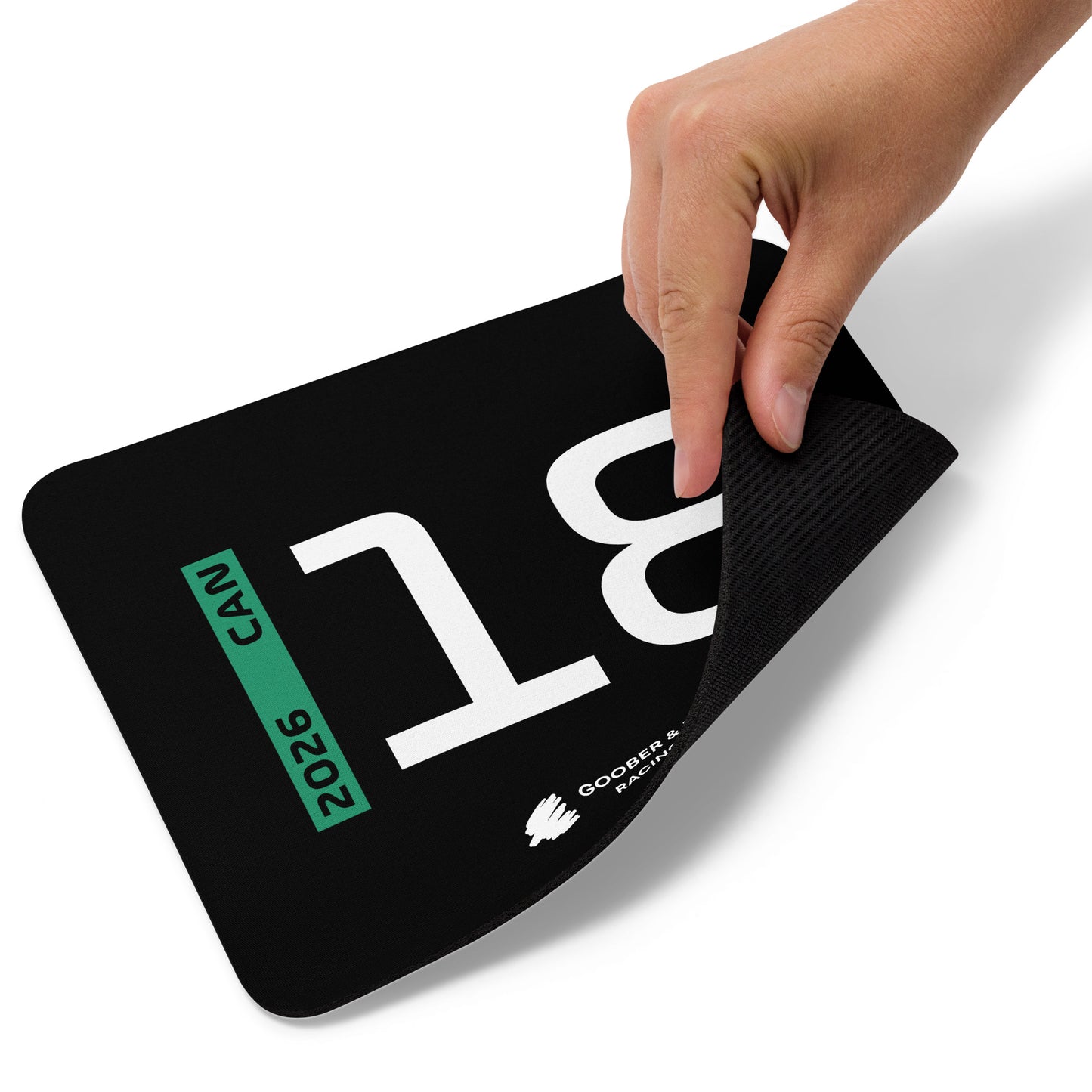 Lance Stroll #18 F1 Driver Mouse Pad in Black - Underneath