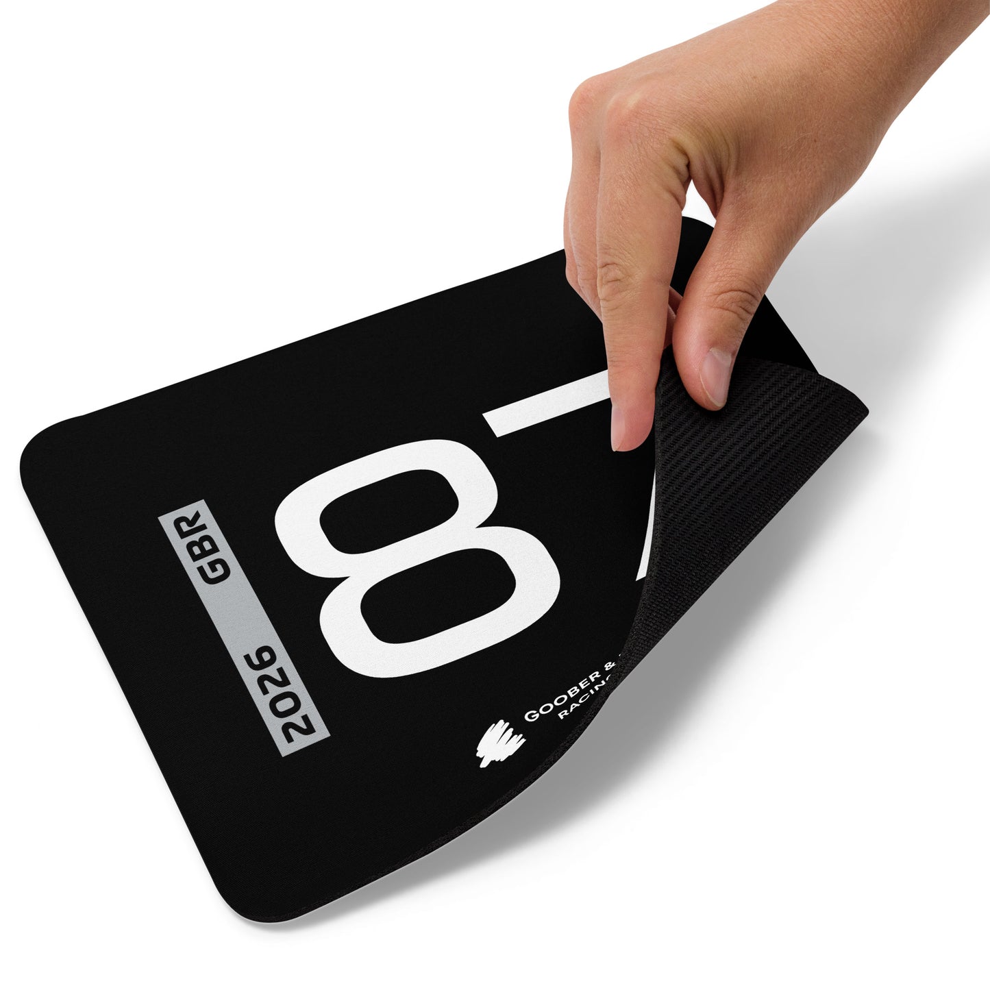 Oliver Bearman #87 F1 Driver Mouse Pad in Black - Underneath