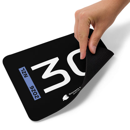 Liam Lawson #30 F1 Driver Mouse Pad in Black - Underneath