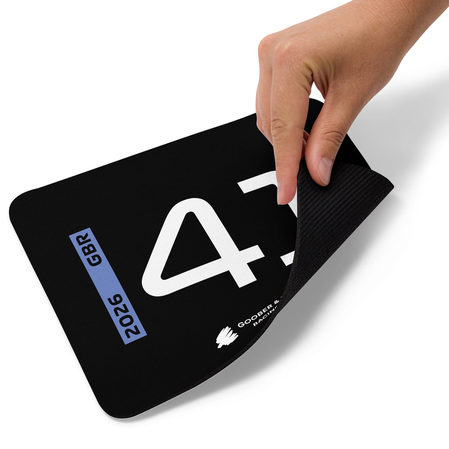Arvid Lindblad #41 F1 Driver Mouse Pad in Black - Underneath