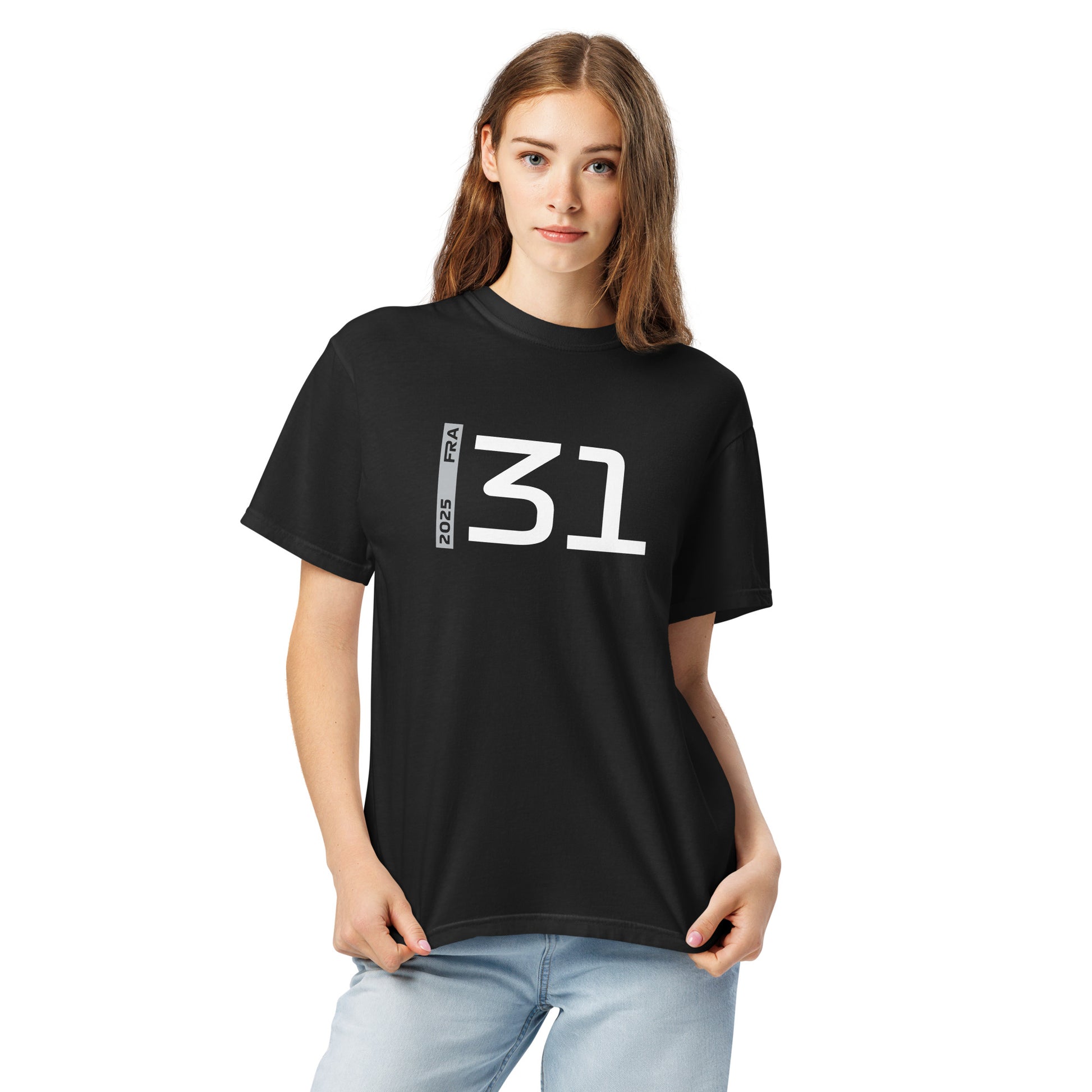 #31 F1 Driver Esteban Ocon Unisex T-Shirt in Black