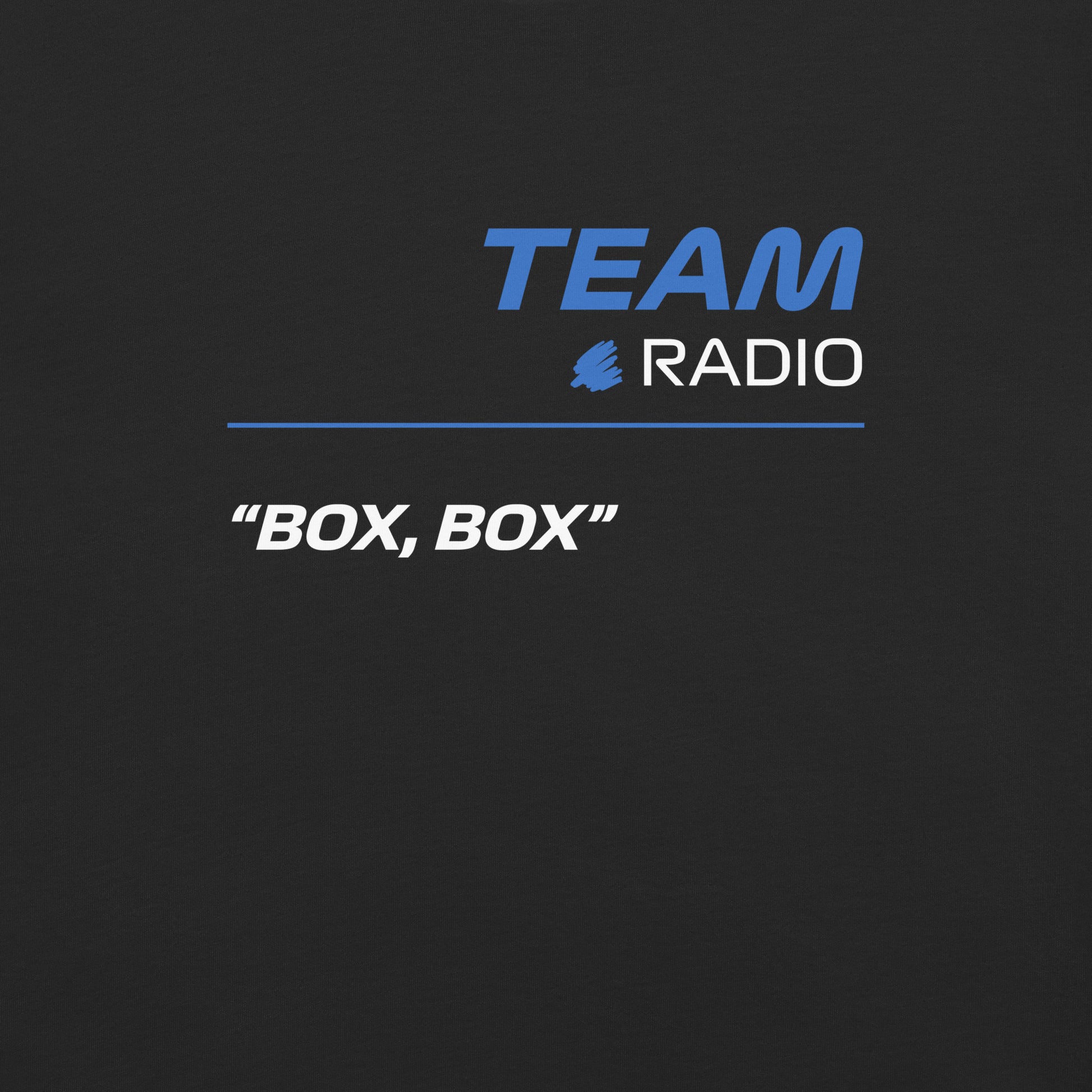 Red Bull F1 Team Radio Unisex T-Shirt in Black