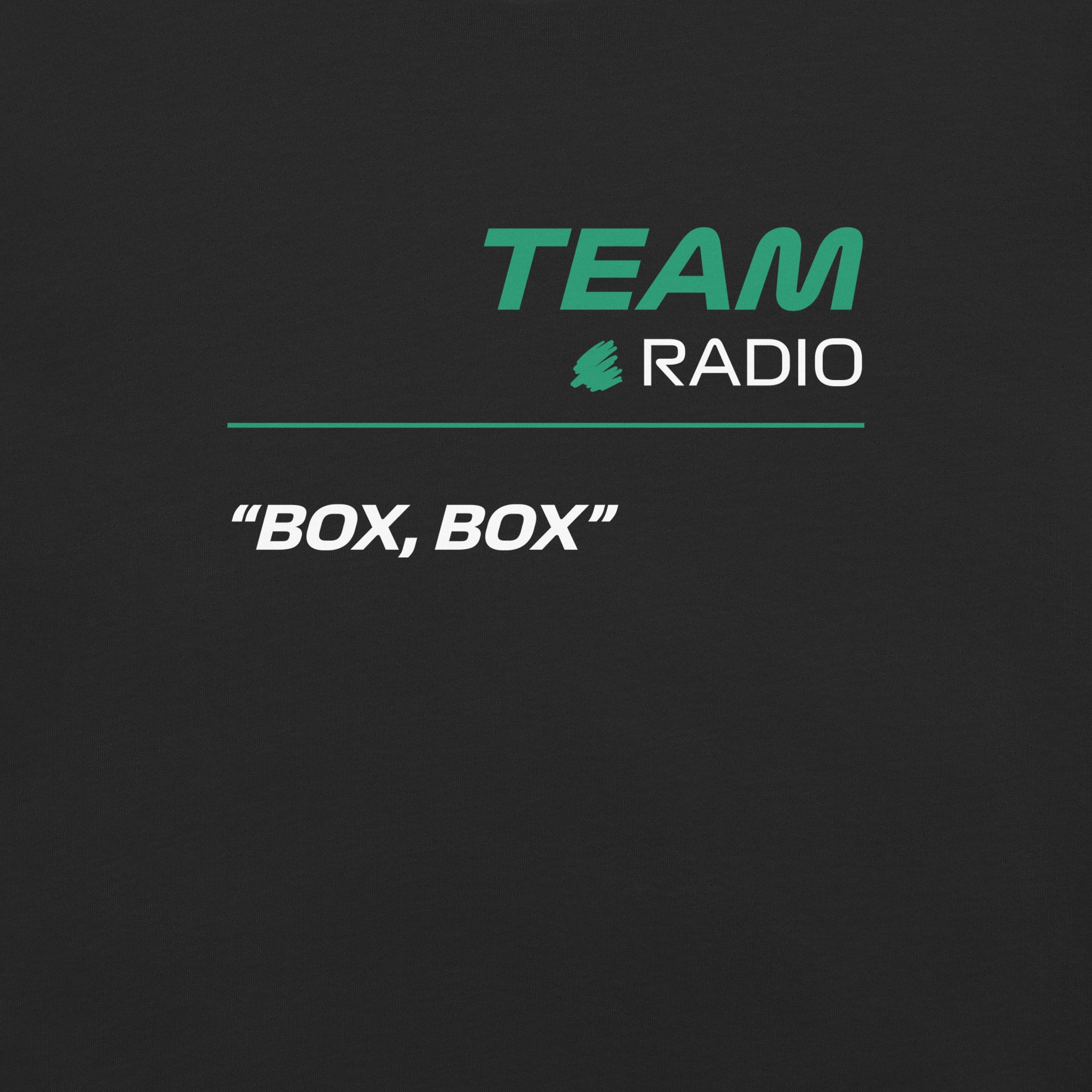 Aston Martin F1 Team Radio Unisex T-Shirt in Black