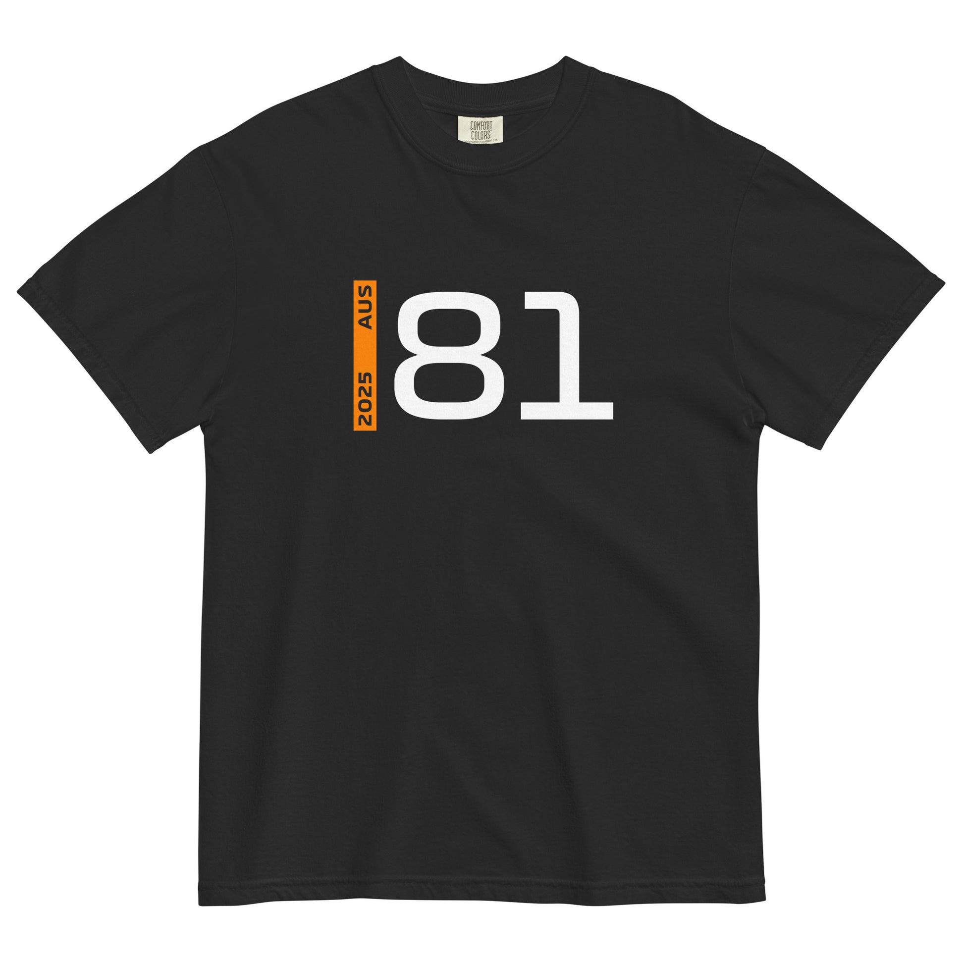 #81 F1 Driver Oscar Piastri Unisex T-Shirt in Black