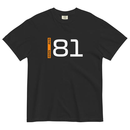 #81 F1 Driver Oscar Piastri Unisex T-Shirt in Black