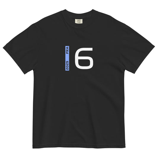 #6 F1 Driver Isack Hadjar Unisex T-Shirt in Black