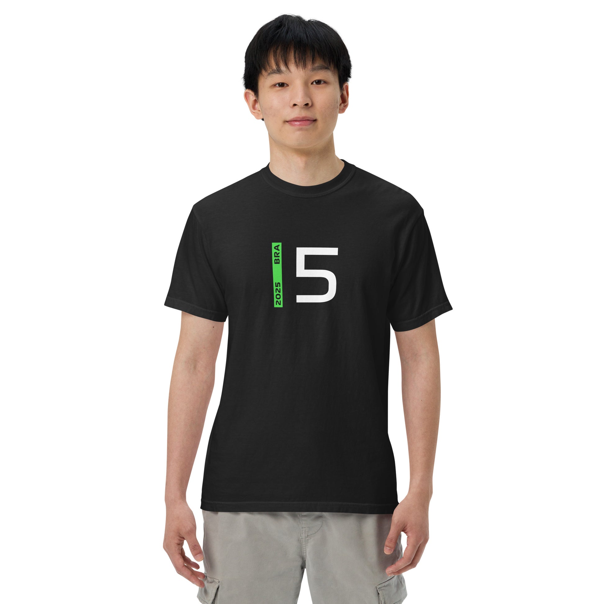 #5 F1 Driver Gabriel Bortoleto Unisex T-Shirt in Black