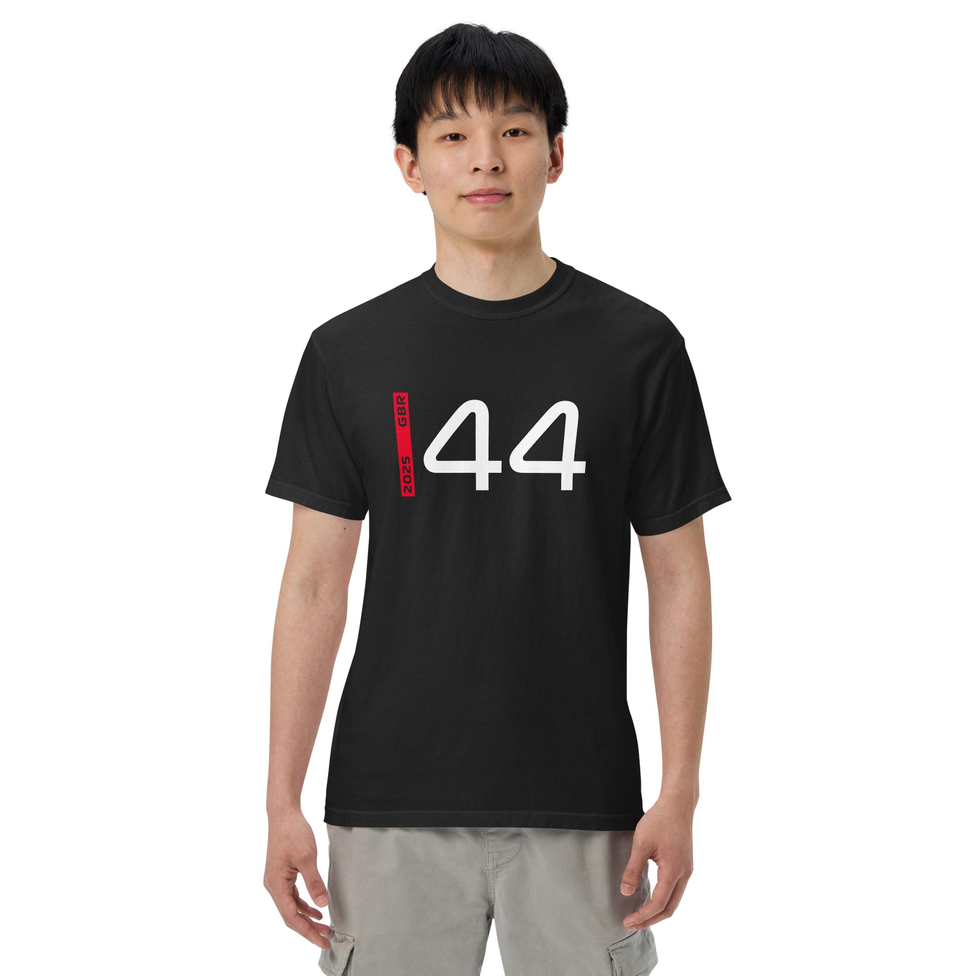 #44 F1 Driver Lewis Hamilton Unisex T-Shirt in Black