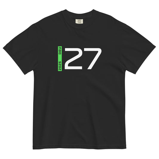 #27 F1 Driver Nico Hulkenberg Unisex T-Shirt in Black
