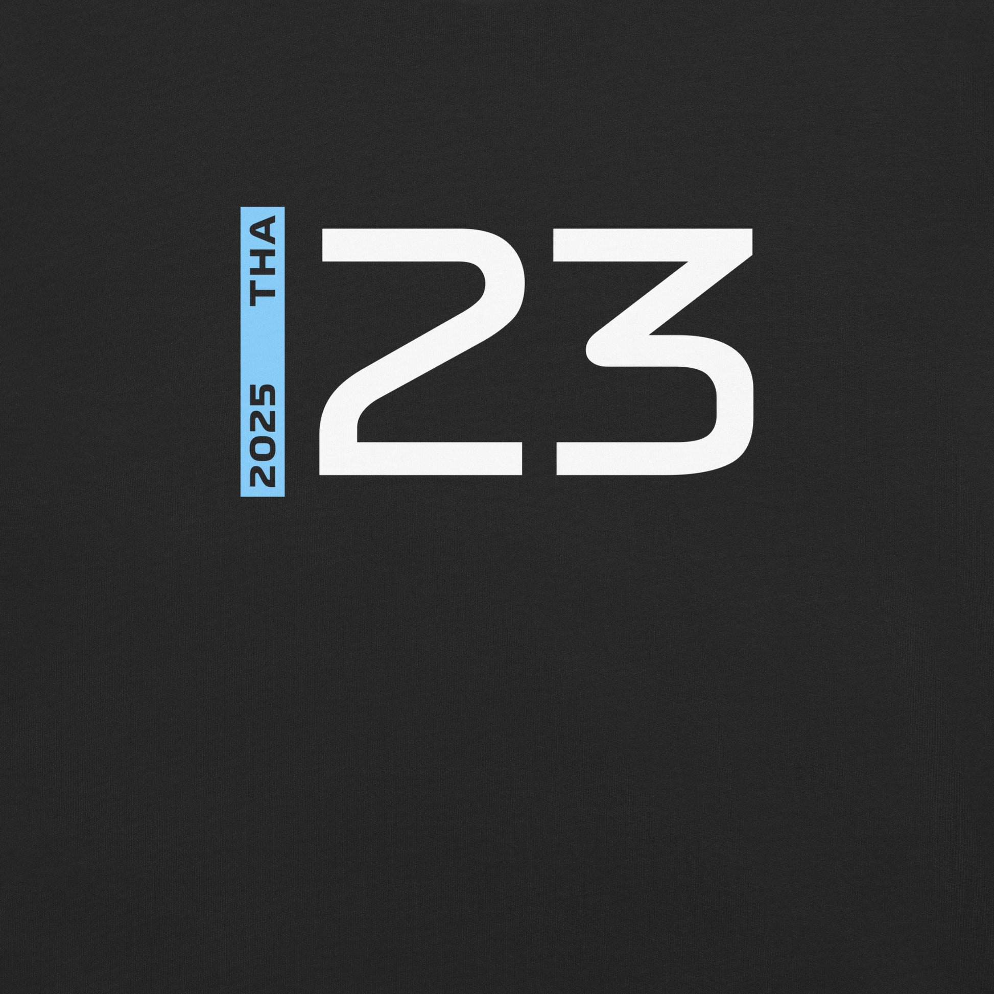 #23 F1 Driver Alex Albon Unisex T-Shirt in Black