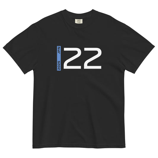 #22 F1 Driver Yuki Tsunoda Unisex T-Shirt in Black