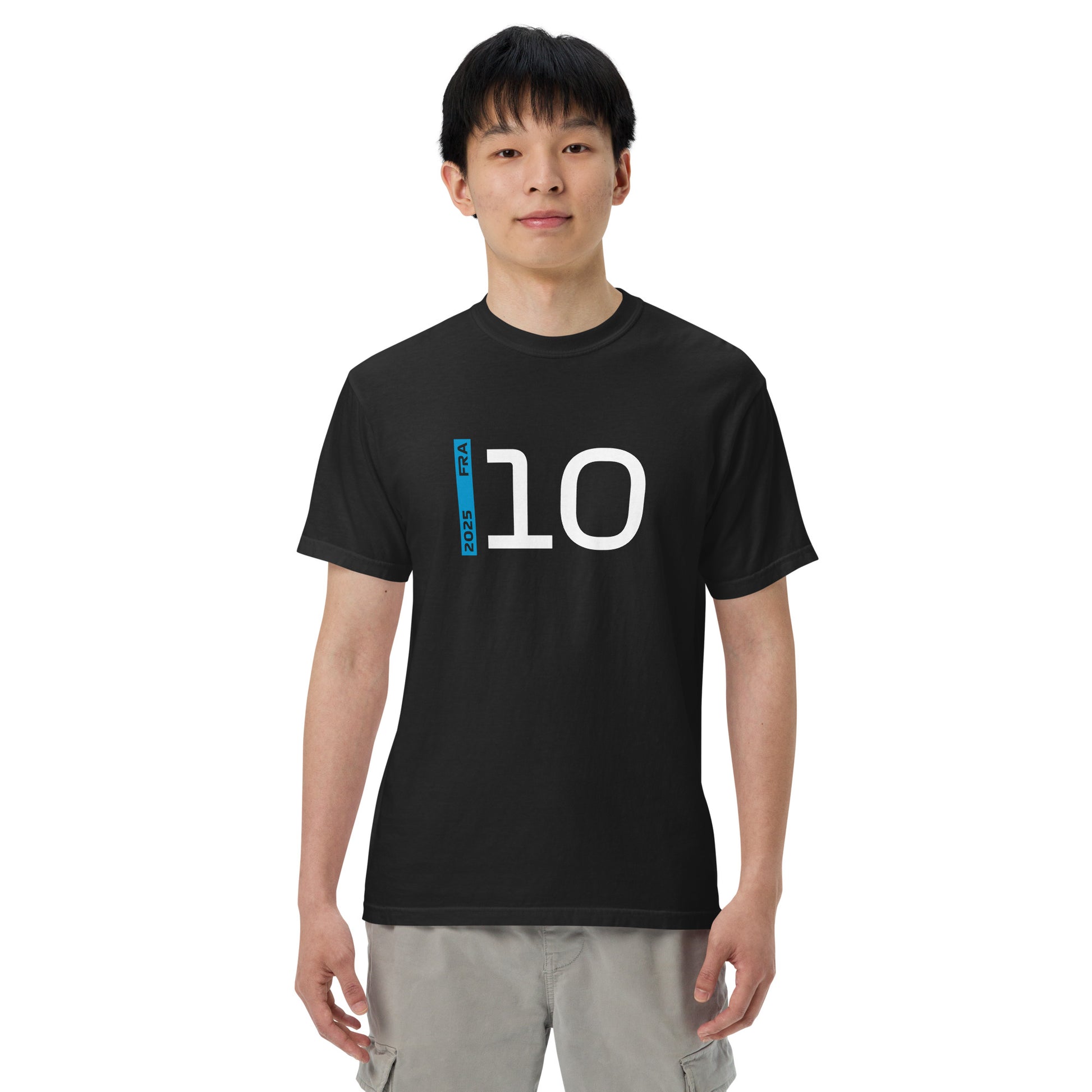 #10 F1 Driver Pierre Gasly Unisex T-Shirt in Black
