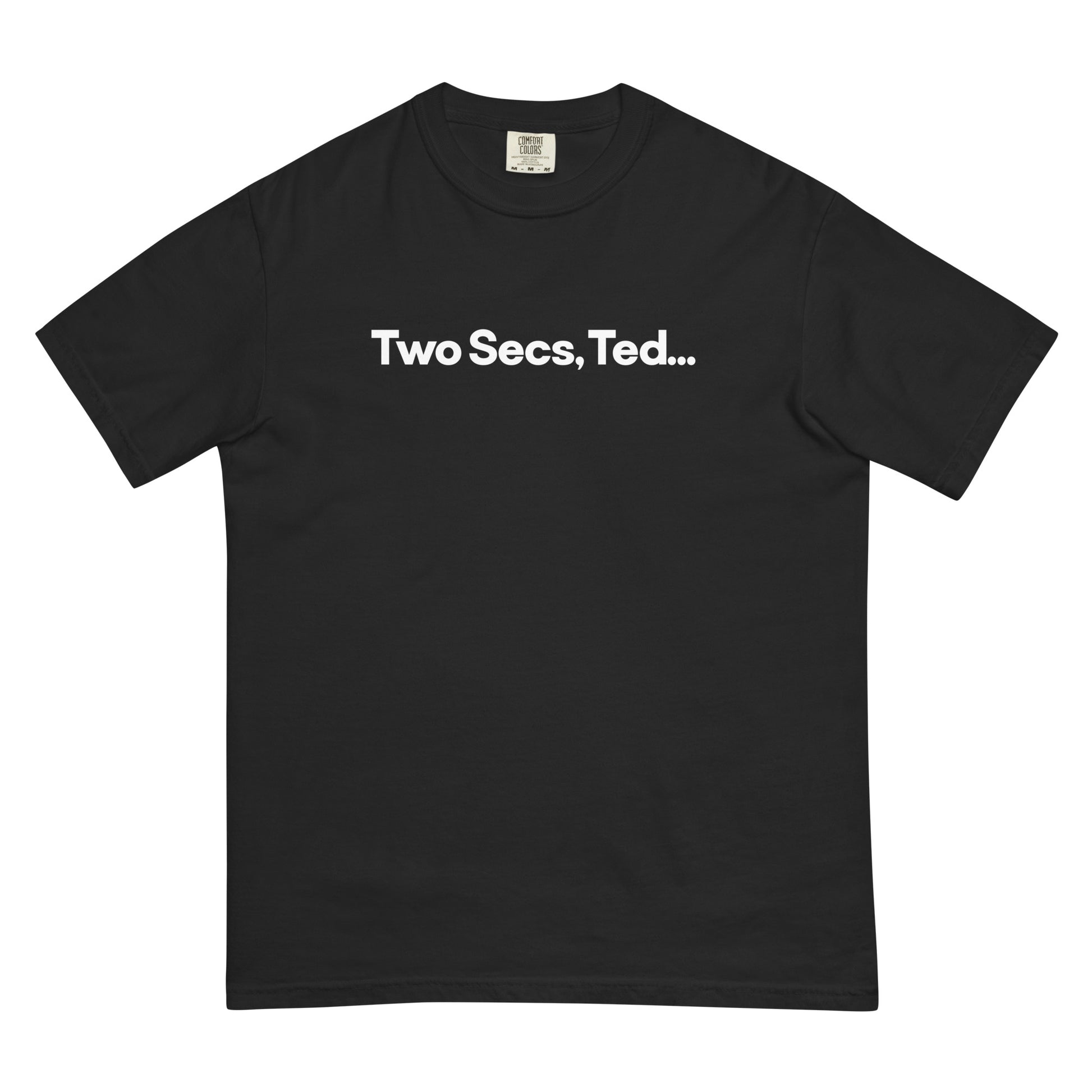 Two Secs Ted Spanned F1 Racing Unisex T-Shirt in Black