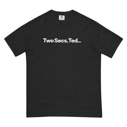 Two Secs Ted Spanned F1 Racing Unisex T-Shirt in Black