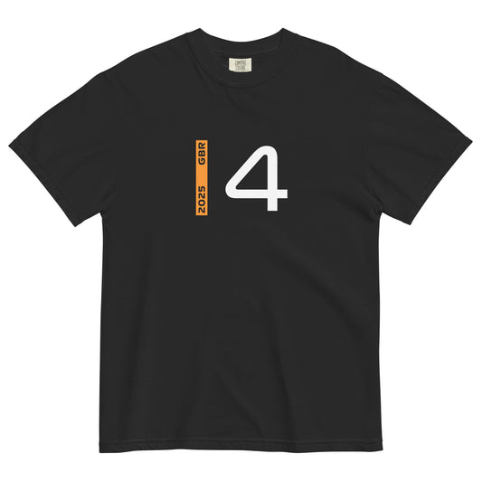 #4 F1 Driver Lando Norris Unisex T-Shirt in Black
