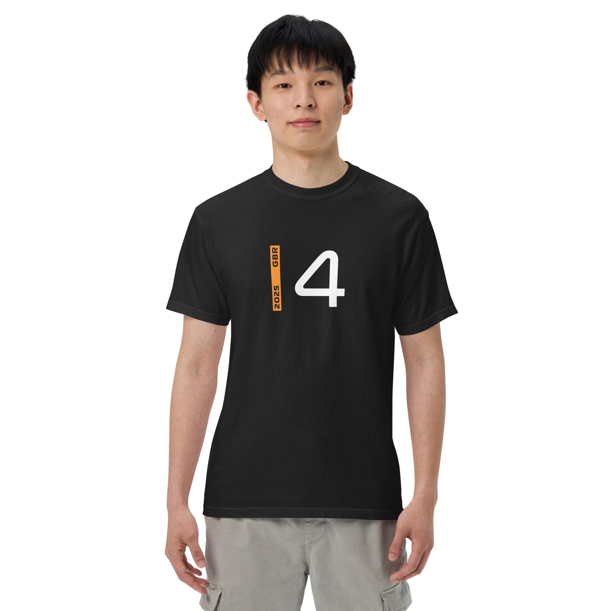 #4 F1 Driver Lando Norris Unisex T-Shirt in Black