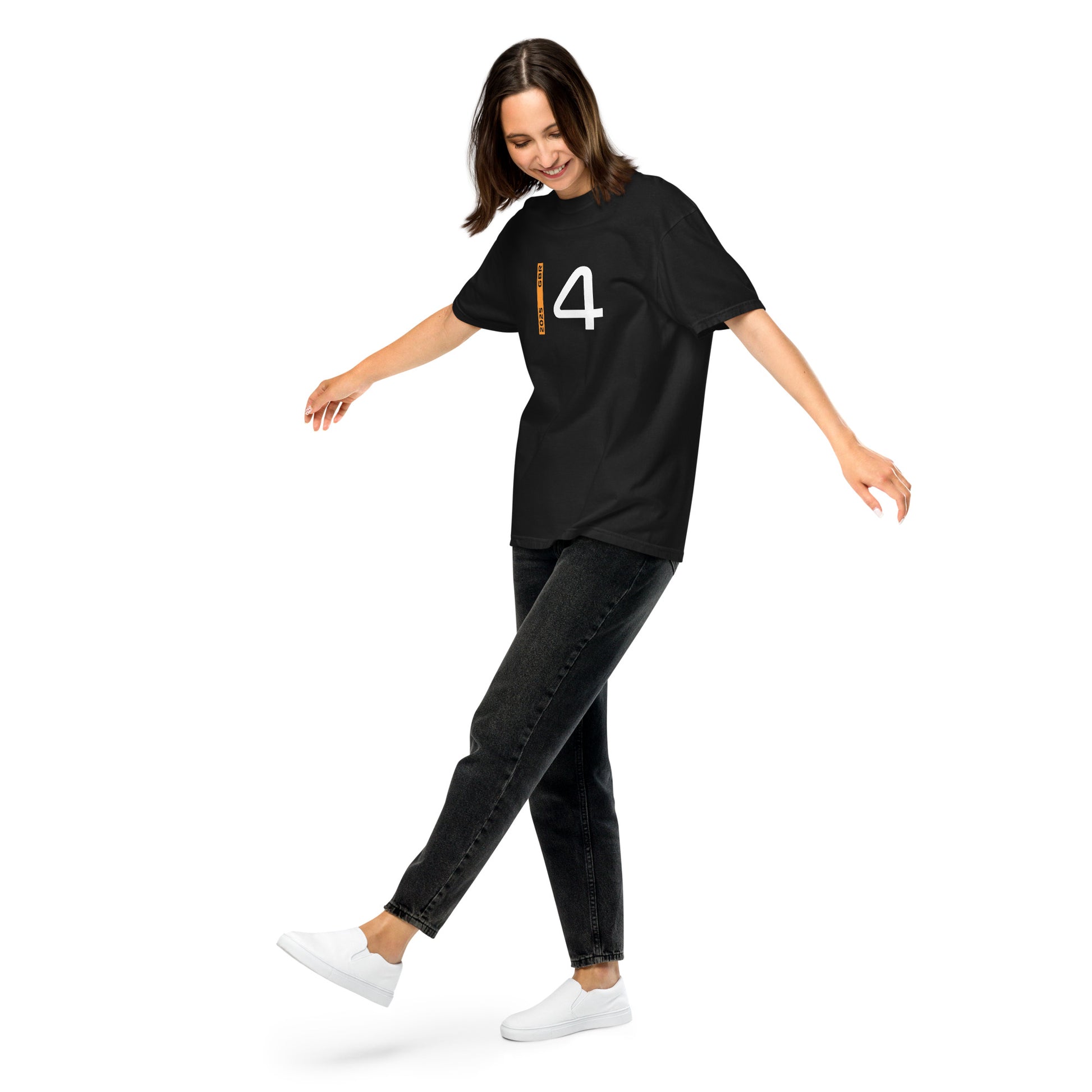 #4 F1 Driver Lando Norris Unisex T-Shirt in Black
