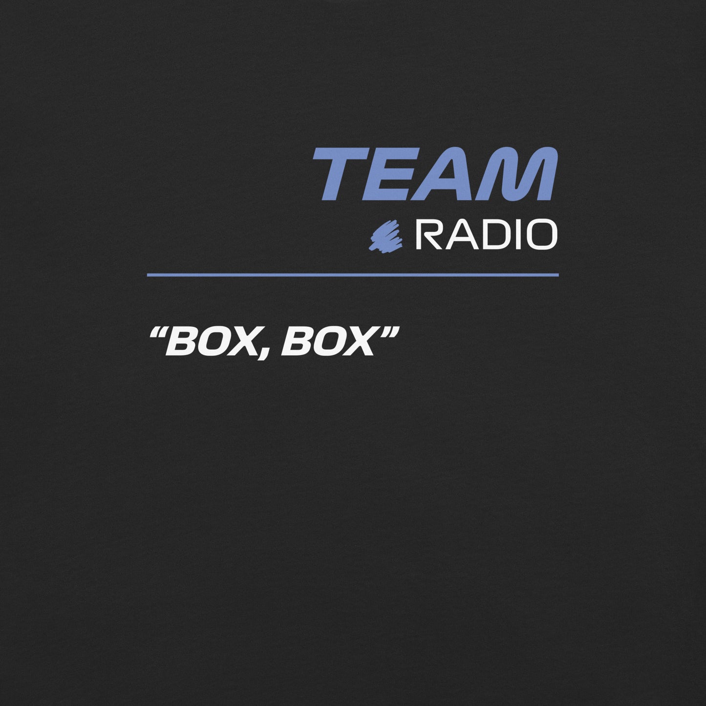 Racing Bulls F1 Team Radio Unisex T-Shirt in Black