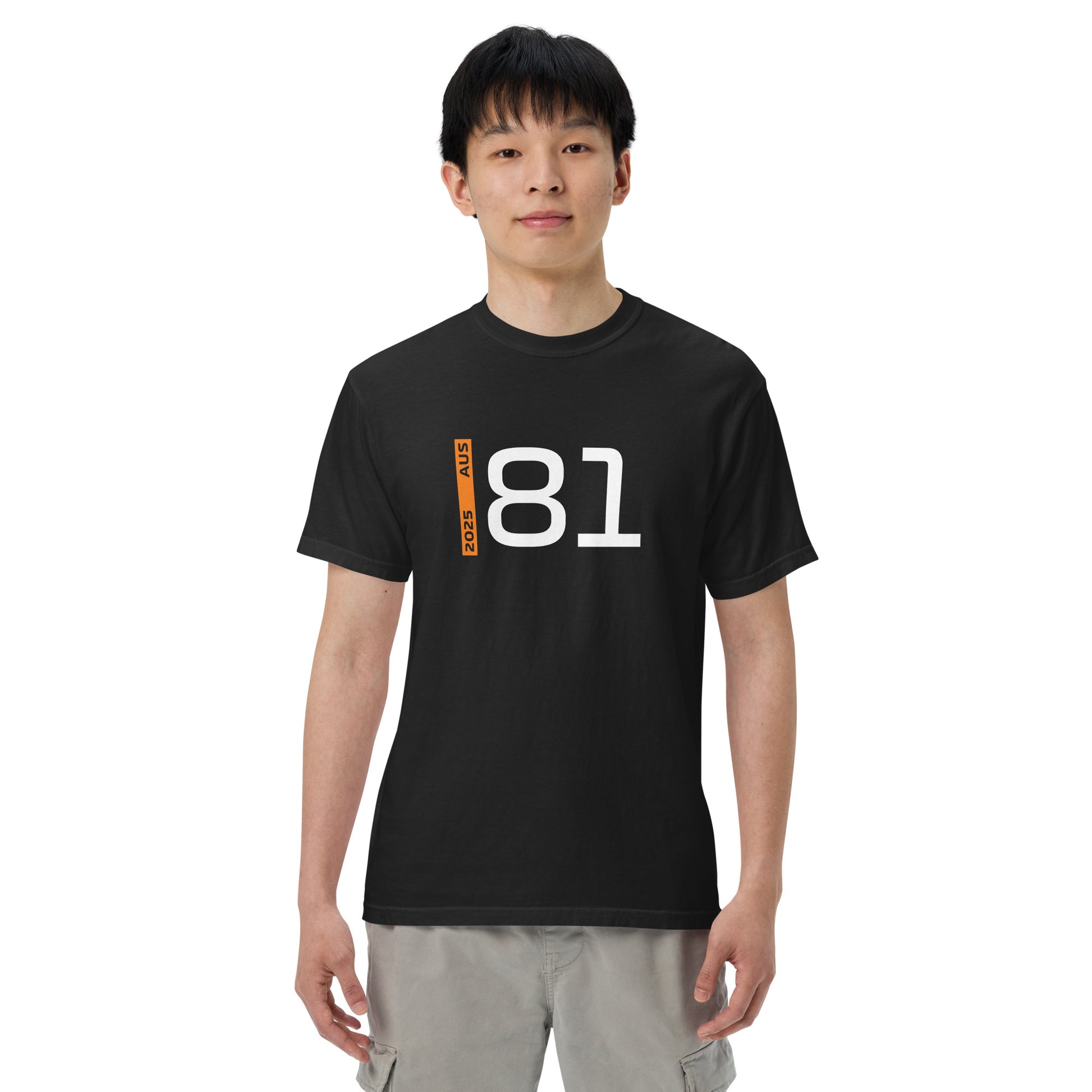 #81 F1 Driver Oscar Piastri Unisex T-Shirt in Black