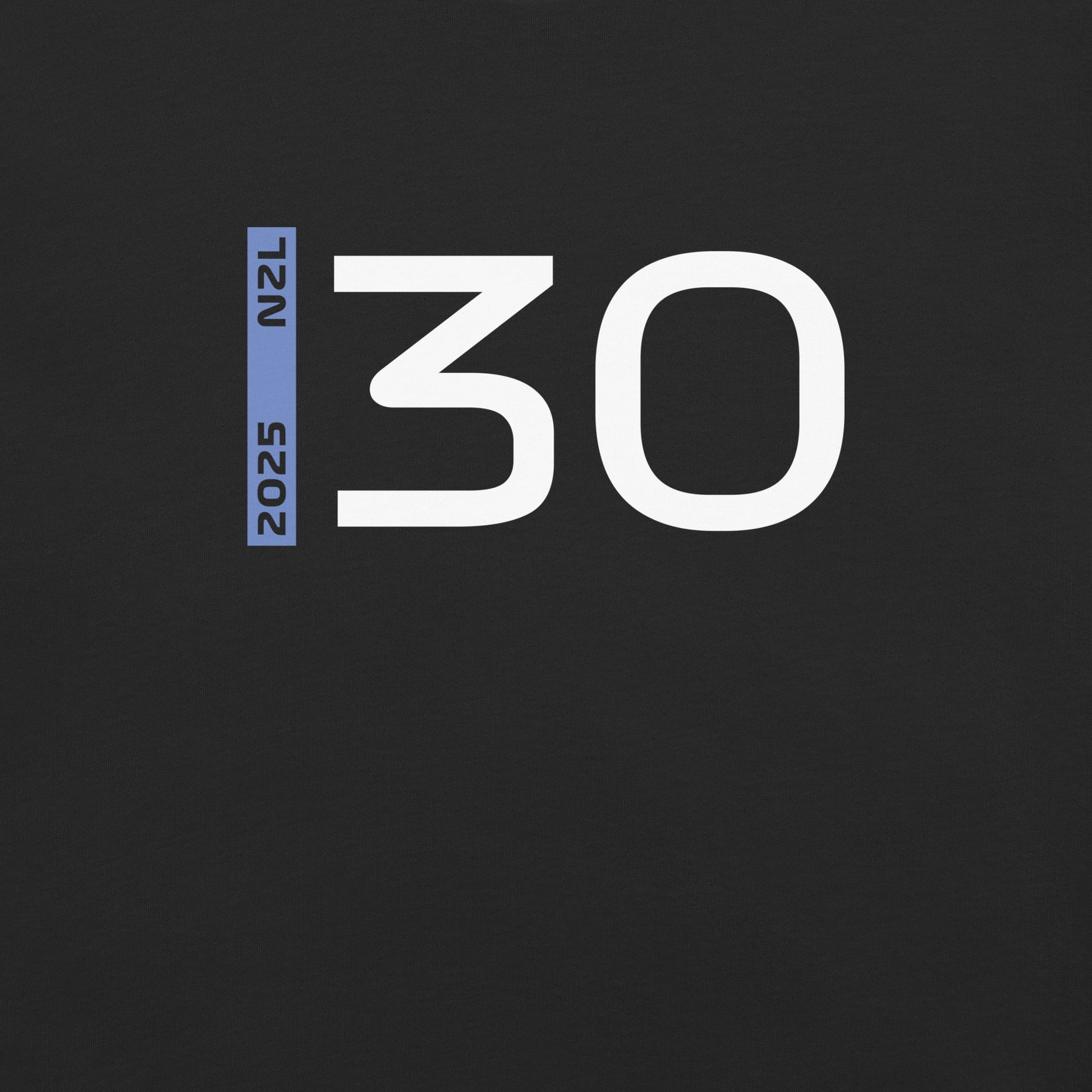 #30 F1 Driver Liam Lawson Unisex T-Shirt in Black