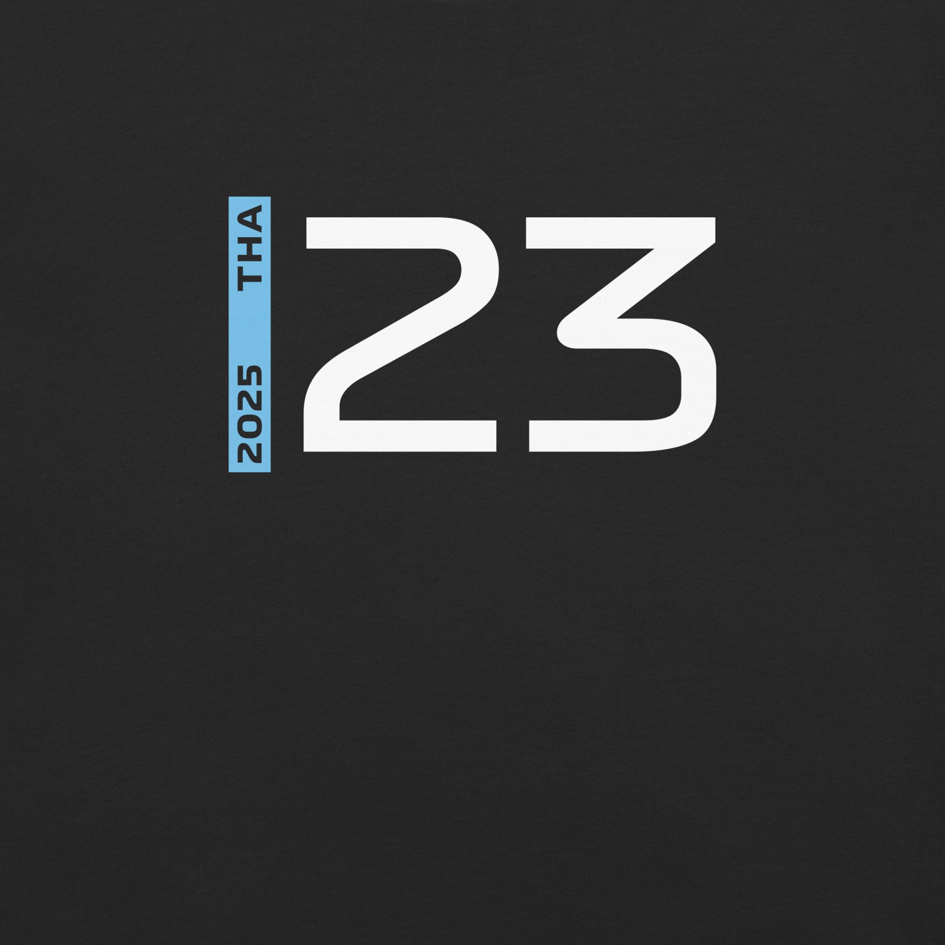 #23 F1 Driver Alex Albon Unisex T-Shirt in Black