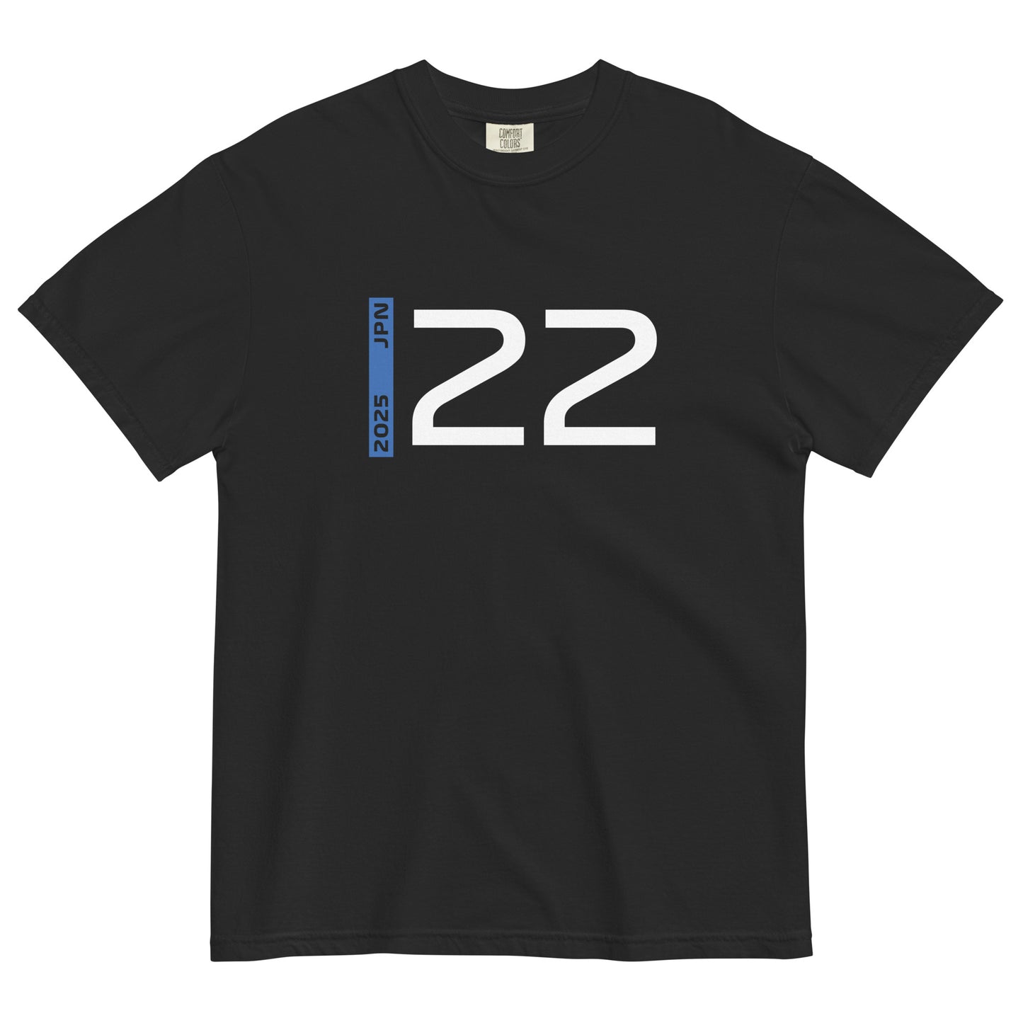 #22 F1 Driver Yuki Tsunoda Unisex T-Shirt in Black