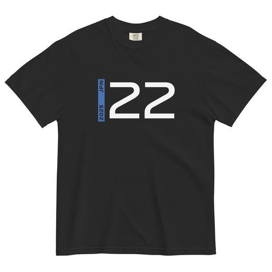 #22 F1 Driver Yuki Tsunoda Unisex T-Shirt in Black