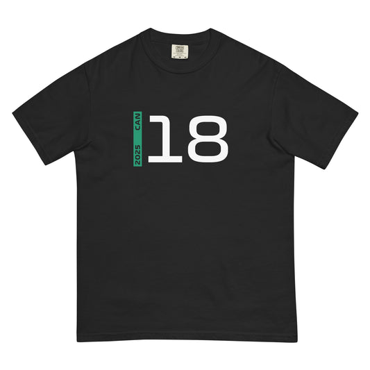 #18 F1 Driver Lance Stroll Unisex T-Shirt in Black