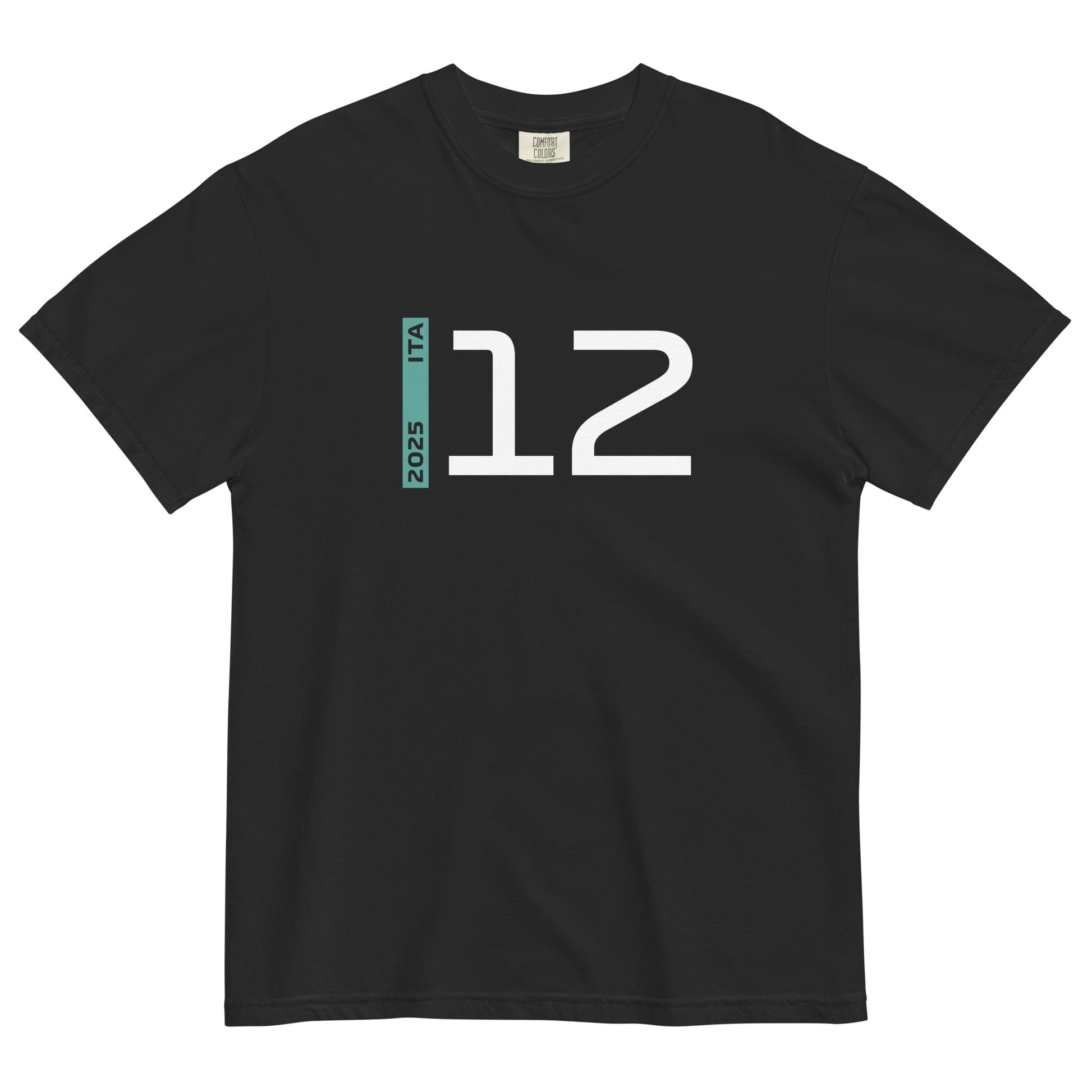 #12 F1 Driver Andrea Kimi Antonelli Unisex T-Shirt in Black