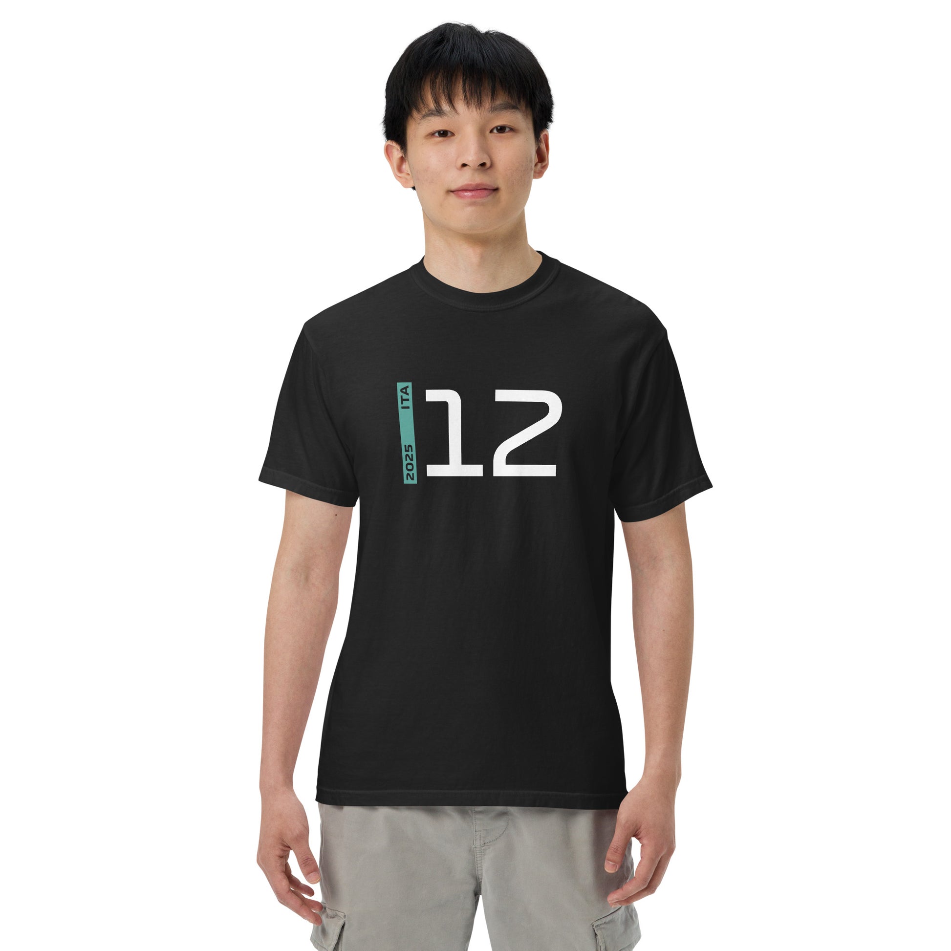 #12 F1 Driver Andrea Kimi Antonelli Unisex T-Shirt in Black