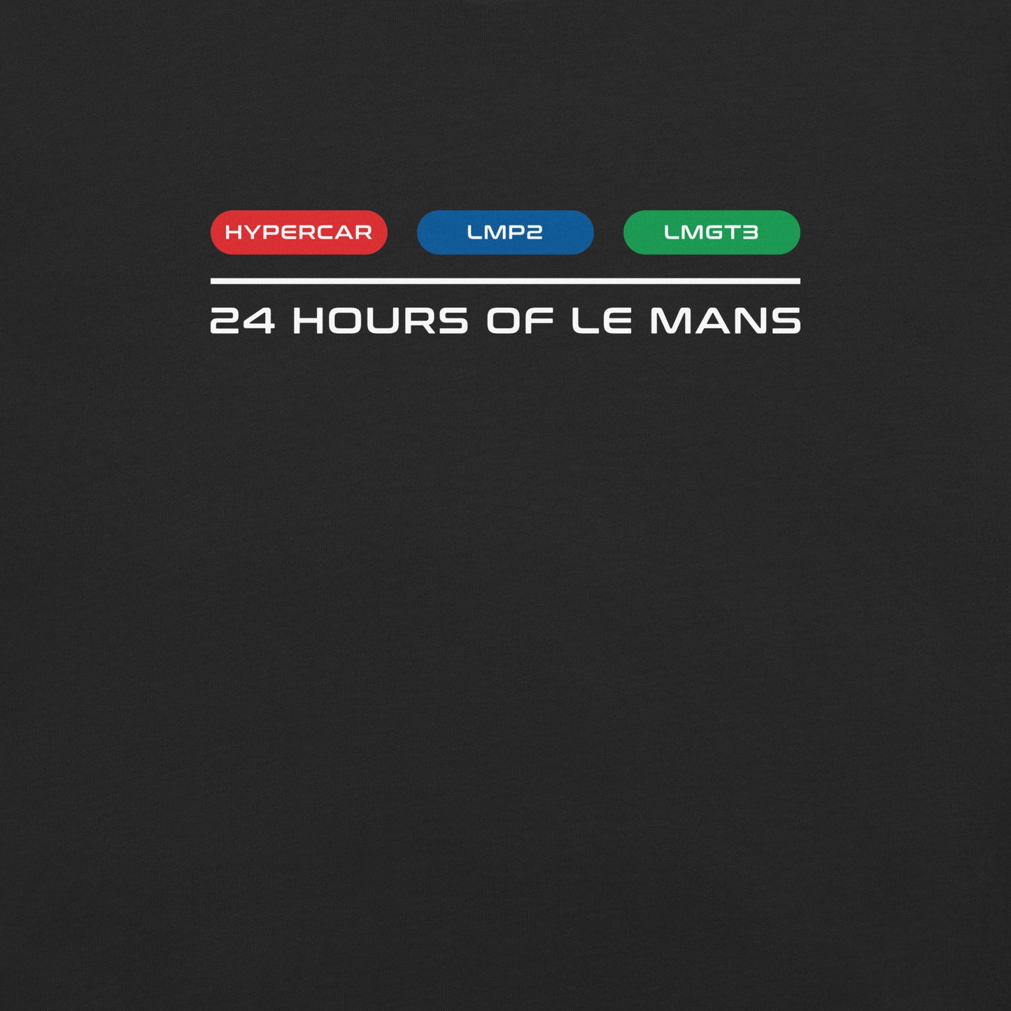 24 Hour Of Le Mans Unisex T-Shirt in Black