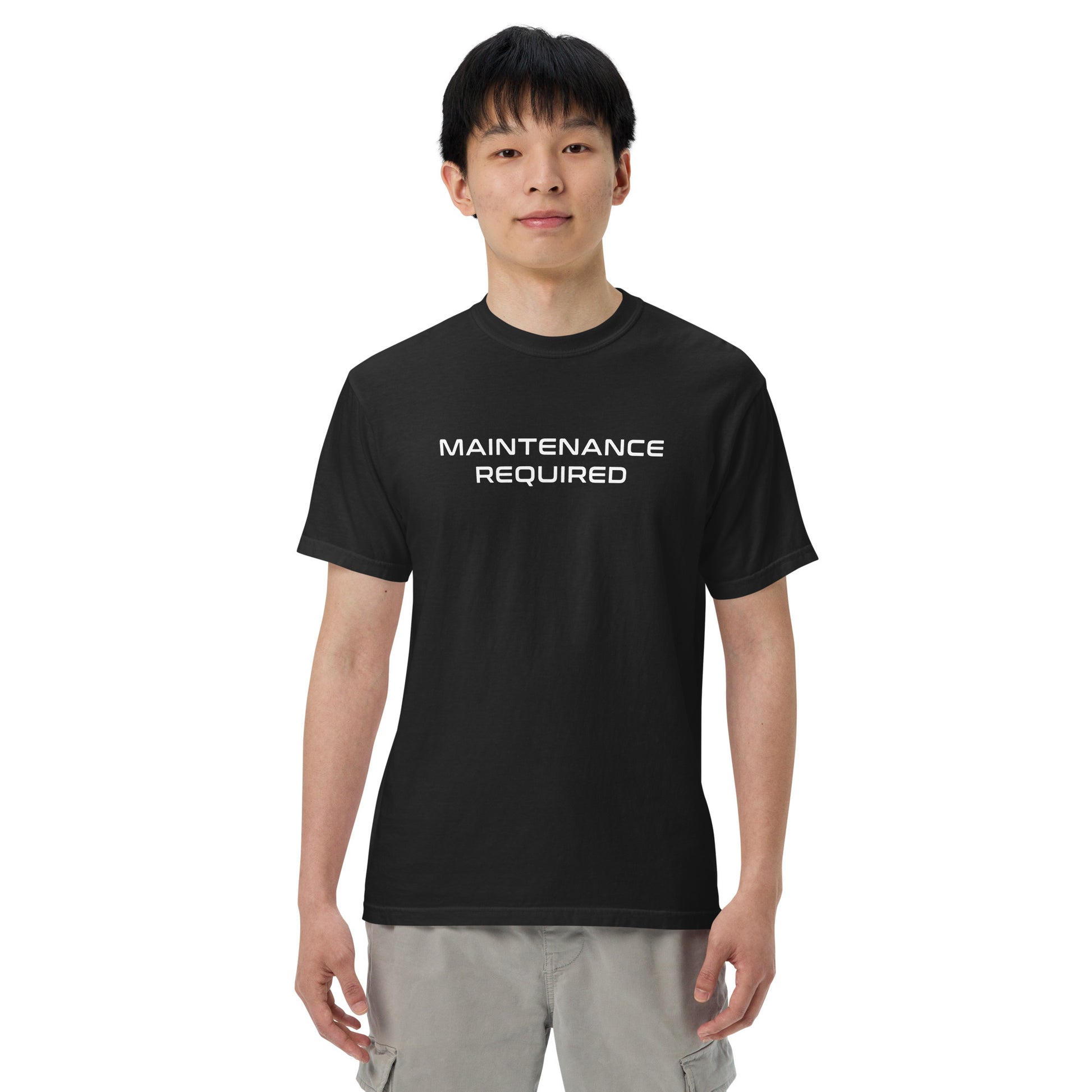 Maintenance Required F1 Racing Unisex T-Shirt in Black