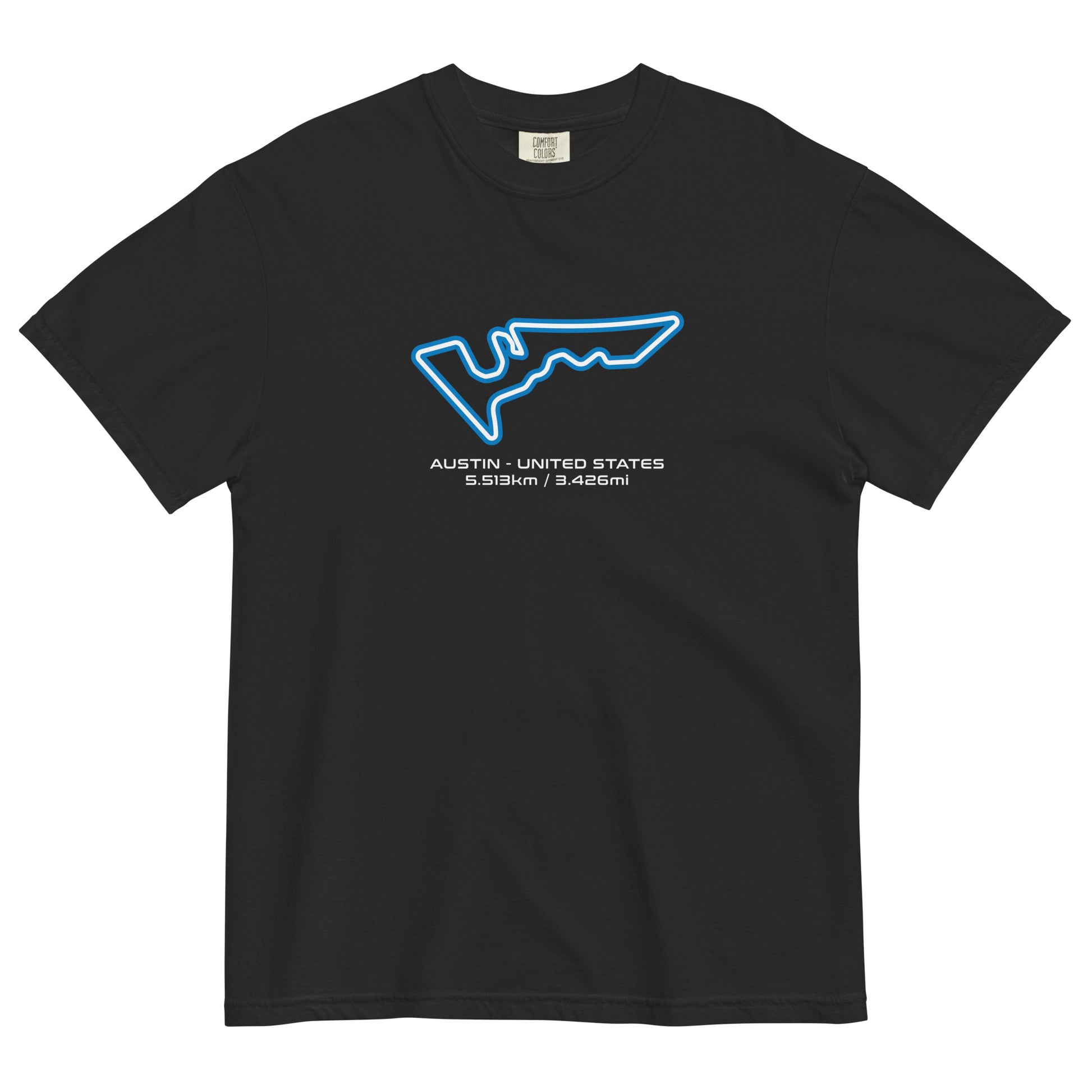 Austin - United States - F1 Circuit Unisex T-Shirt in Black - Front View