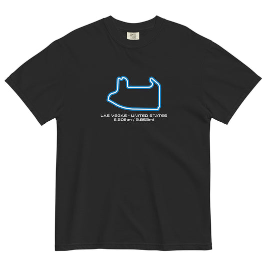 Las Vegas - United States - F1 Circuit Unisex T-Shirt in Black - Front View