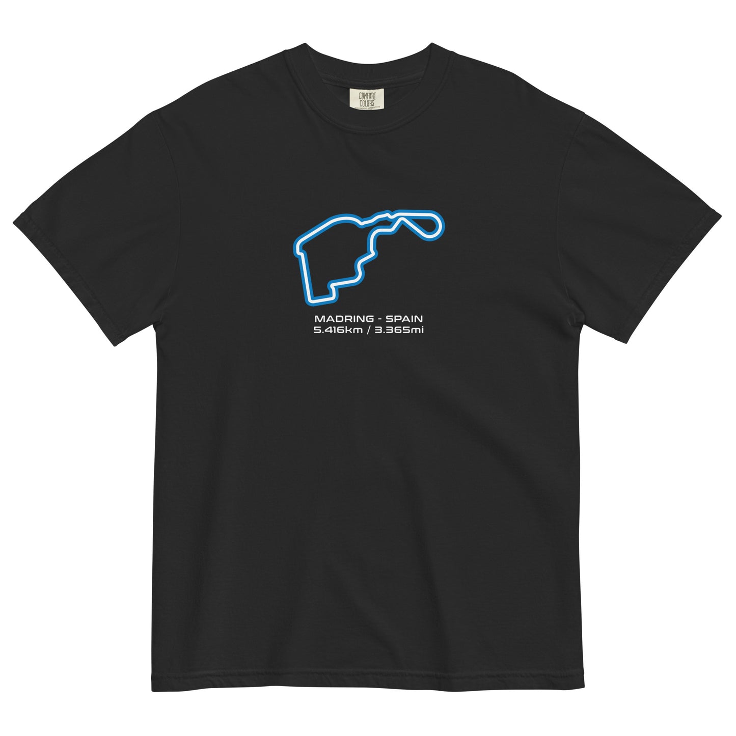 Madring - Spain - F1 Circuit Unisex T-Shirt in Black - Front View