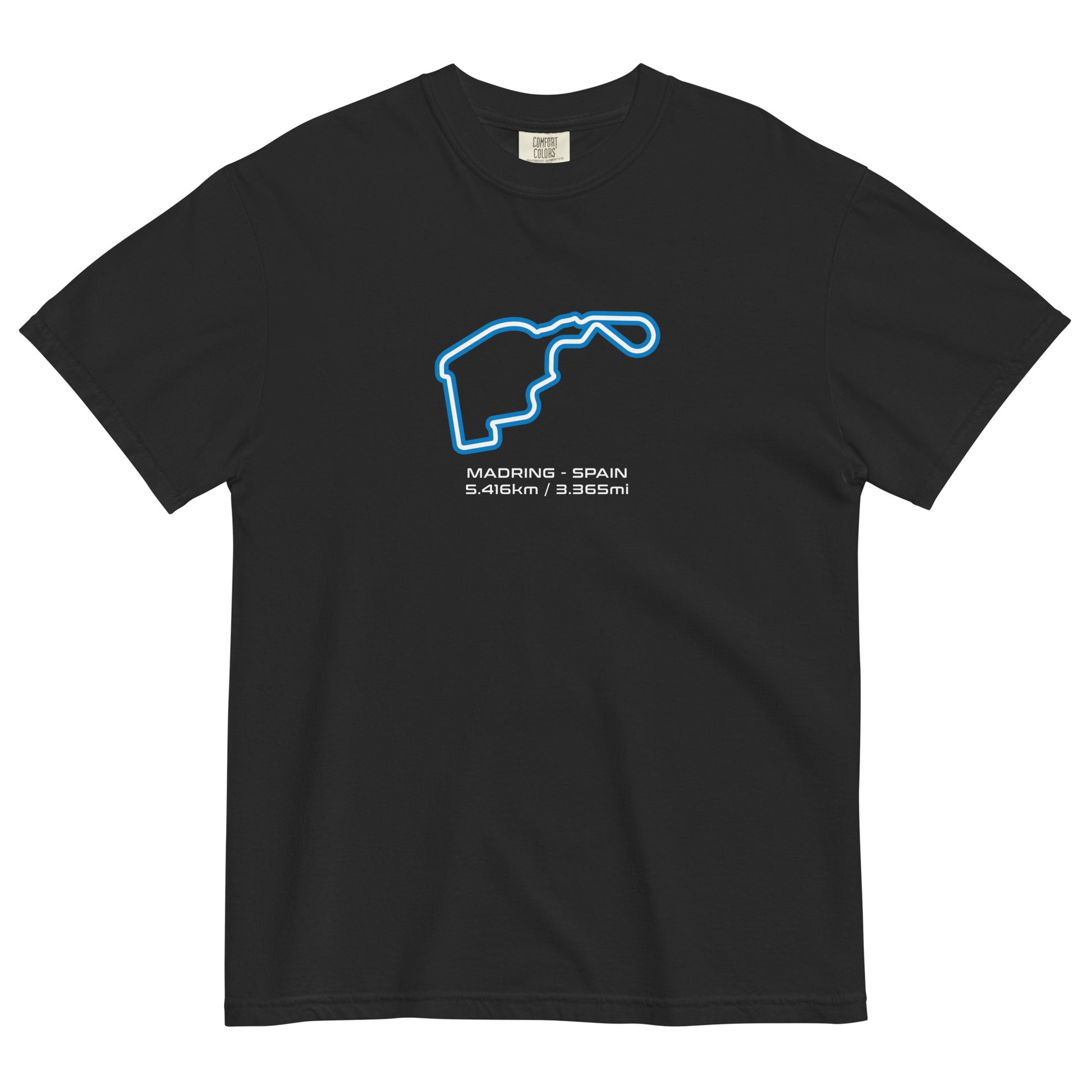 Madring - Spain - F1 Circuit Unisex T-Shirt in Black - Front View