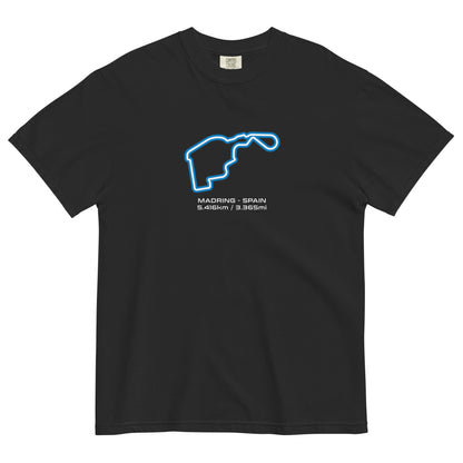 Madring - Spain - F1 Circuit Unisex T-Shirt in Black - Front View