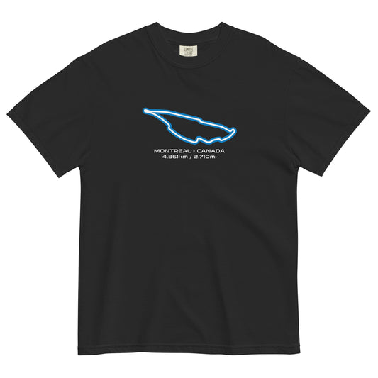 Montreal - Canada - F1 Circuit Unisex T-Shirt in Black - Front View