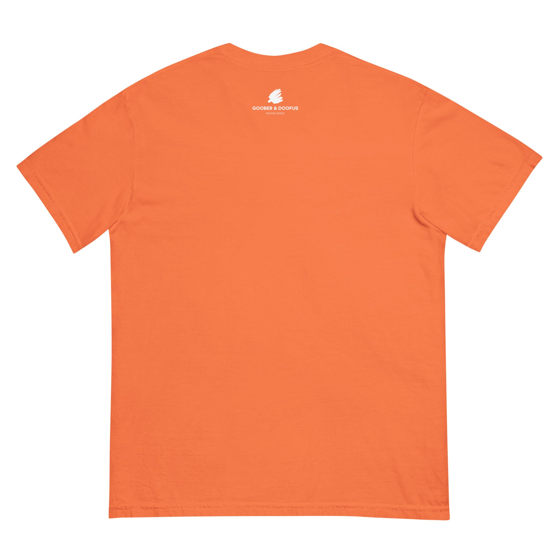 Two Secs Ted Spanned F1 Racing Unisex T-Shirt in Burnt Orange