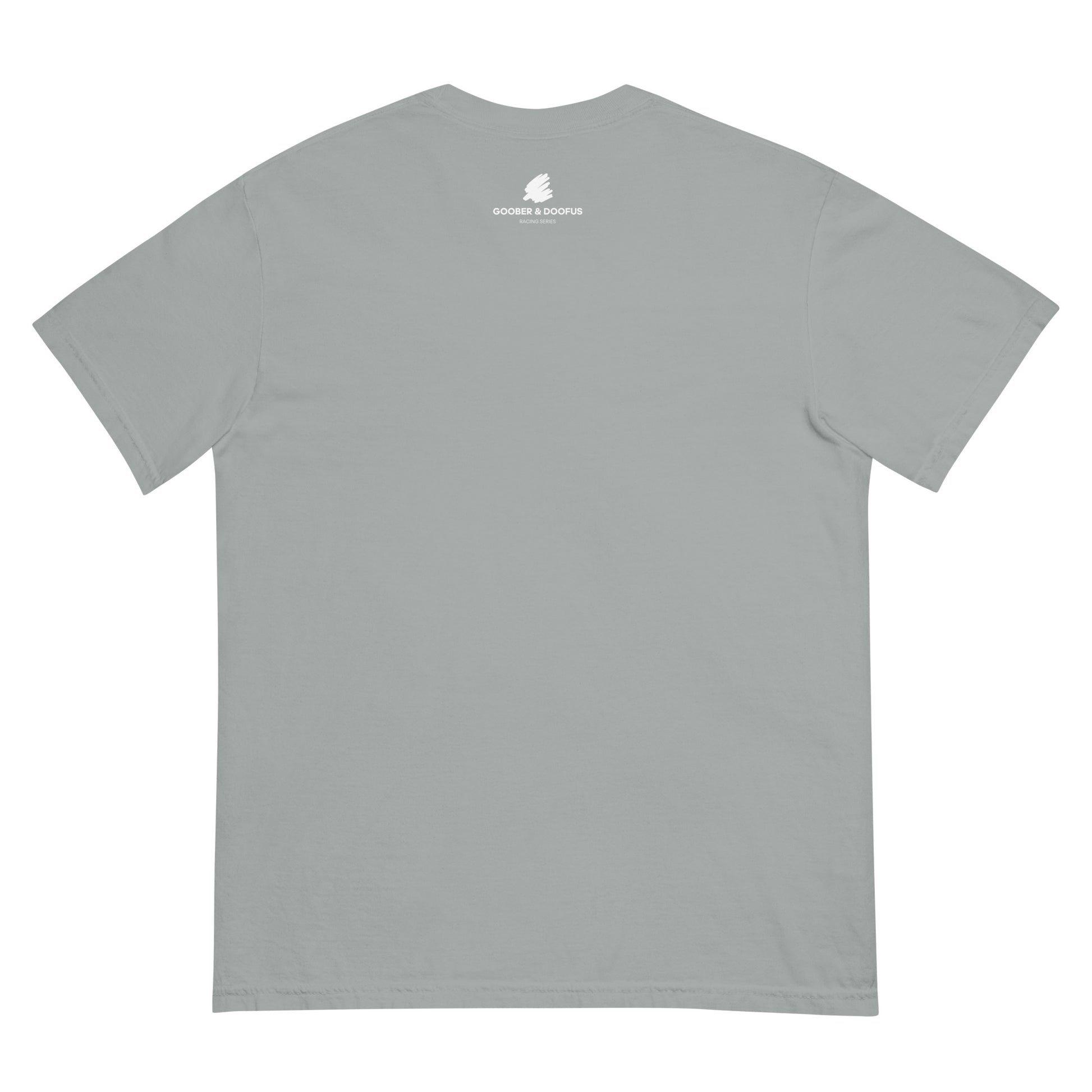Two Secs Ted Spanned F1 Racing Unisex T-Shirt in Granite Gray