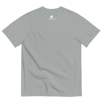 Box Box Text F1 Racing Unisex T-Shirt in Granite Gray