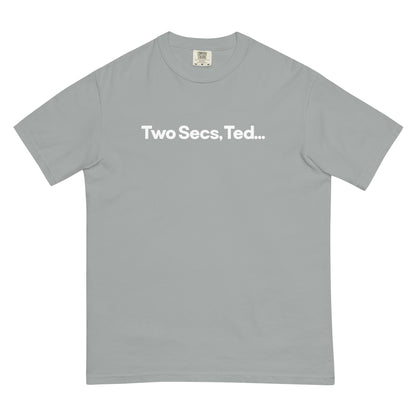 Two Secs Ted Spanned F1 Racing Unisex T-Shirt in Granite Gray