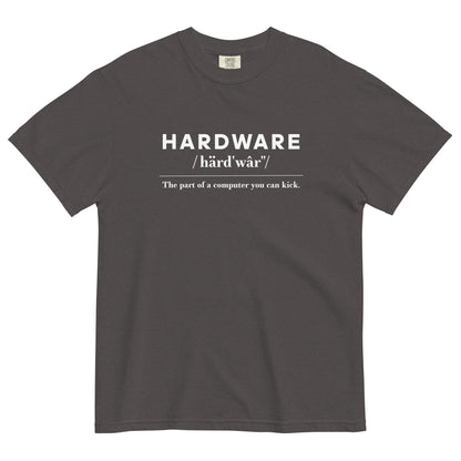 Hardware: The Parts of the Computer You Can Kick Unisex T-Shirt in Graphite