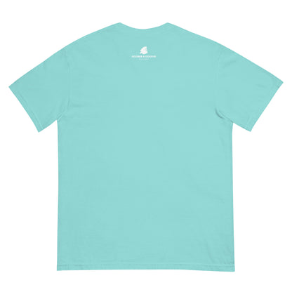 Two Secs Ted Spanned F1 Racing Unisex T-Shirt in Lagoon Blue