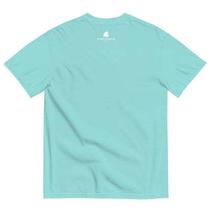 Box Box Text F1 Racing Unisex T-Shirt in Lagoon Blue