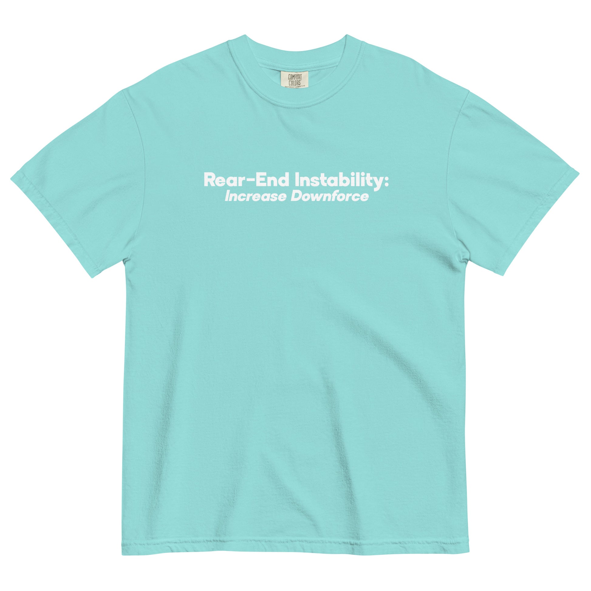 Read-End Instability Unisex T-Shirt in Lagoon Blue