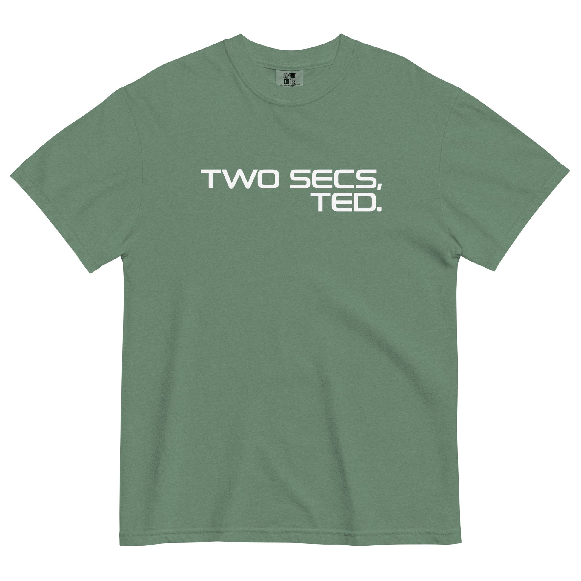 Two Secs Ted Stacked F1 Racing Unisex T-Shirt in Light Green